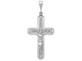 FJC Finejewelers 14k White Gold Crucifix Charm