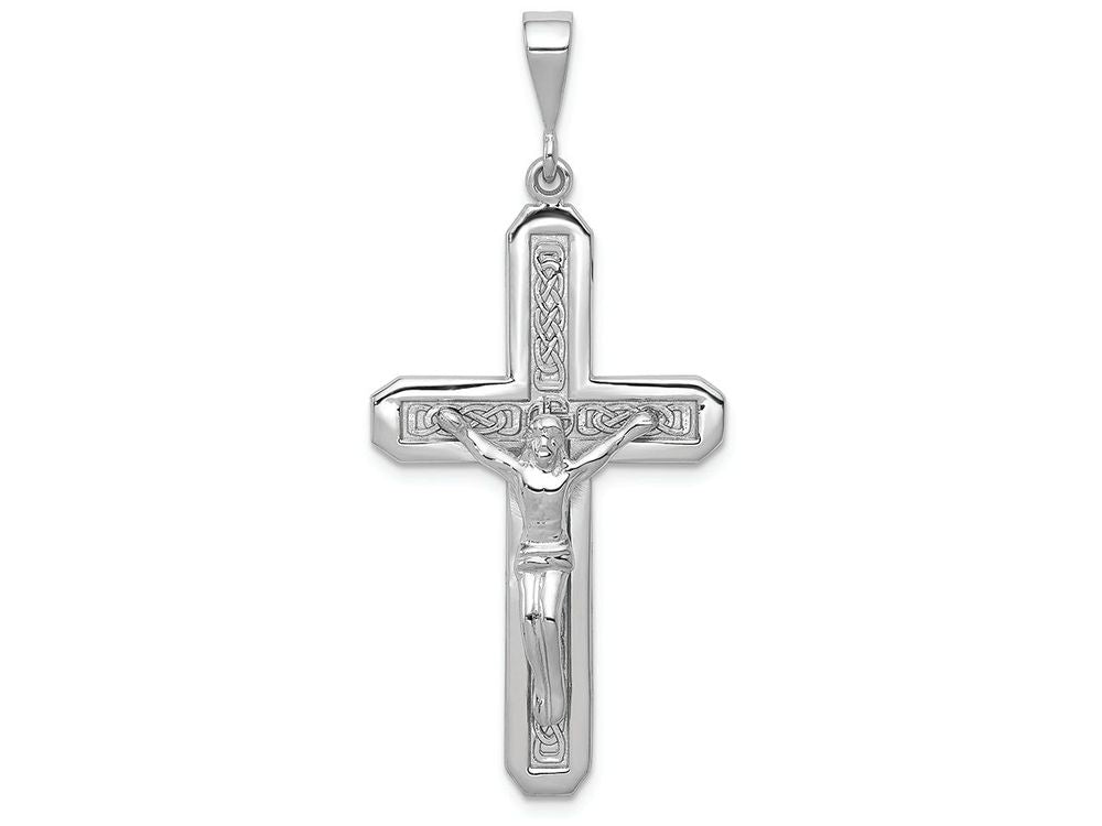 FJC Finejewelers 14k White Gold Crucifix Charm