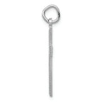 FJC Finejewelers 14k White Gold Bright Cut Cross Charm