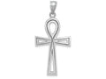 FJC Finejewelers 14k White Gold Ankh Cross Charm