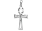 FJC Finejewelers 14k White Gold Ankh Cross Charm