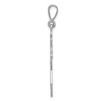 FJC Finejewelers 14k White Gold Fleur De Lis Cross Charm