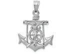 FJC Finejewelers 14k White Gold Mariners Cross Charm