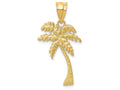 FJC Finejewelers 14k Yellow Gold Mini Palm Tree Charm