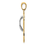 FJC Finejewelers 14k Two-tone Gold Starfish Flip-flop Charm