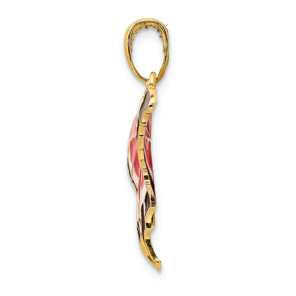 FJC Finejewelers 14k Yellow Gold Enameled Butterfly Charm