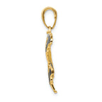 FJC Finejewelers 14k Yellow Gold Yellow Enameled Butterfly Charm