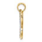 FJC Finejewelers 14k Yellow Gold with Rhodium Butterfly Charm
