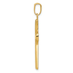 FJC Finejewelers 14k with with Rhodium Fancy Cross Charm