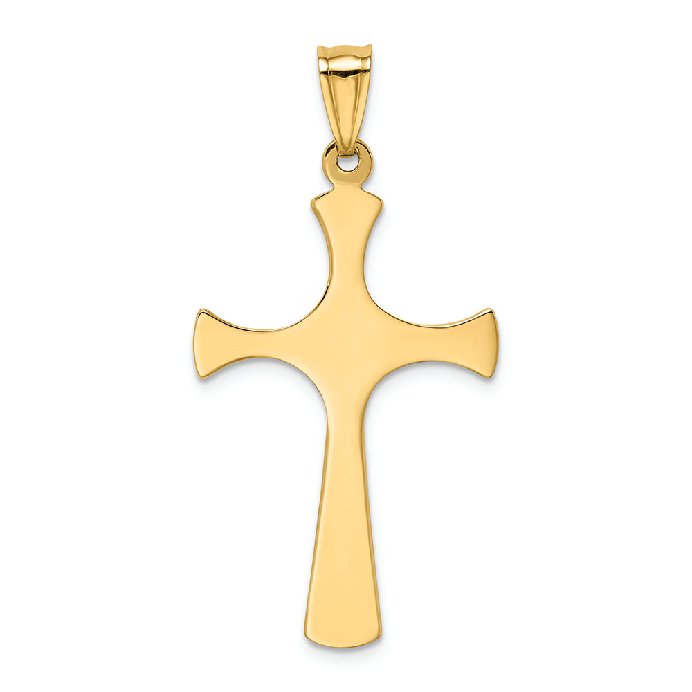 FJC Finejewelers 14k with with Rhodium Fancy Cross Charm