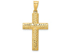 FJC Finejewelers 14k Yellow Gold Reversible Cross Charm