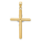 FJC Finejewelers 14k Two-tone Gold Hollow Crucifix Charm