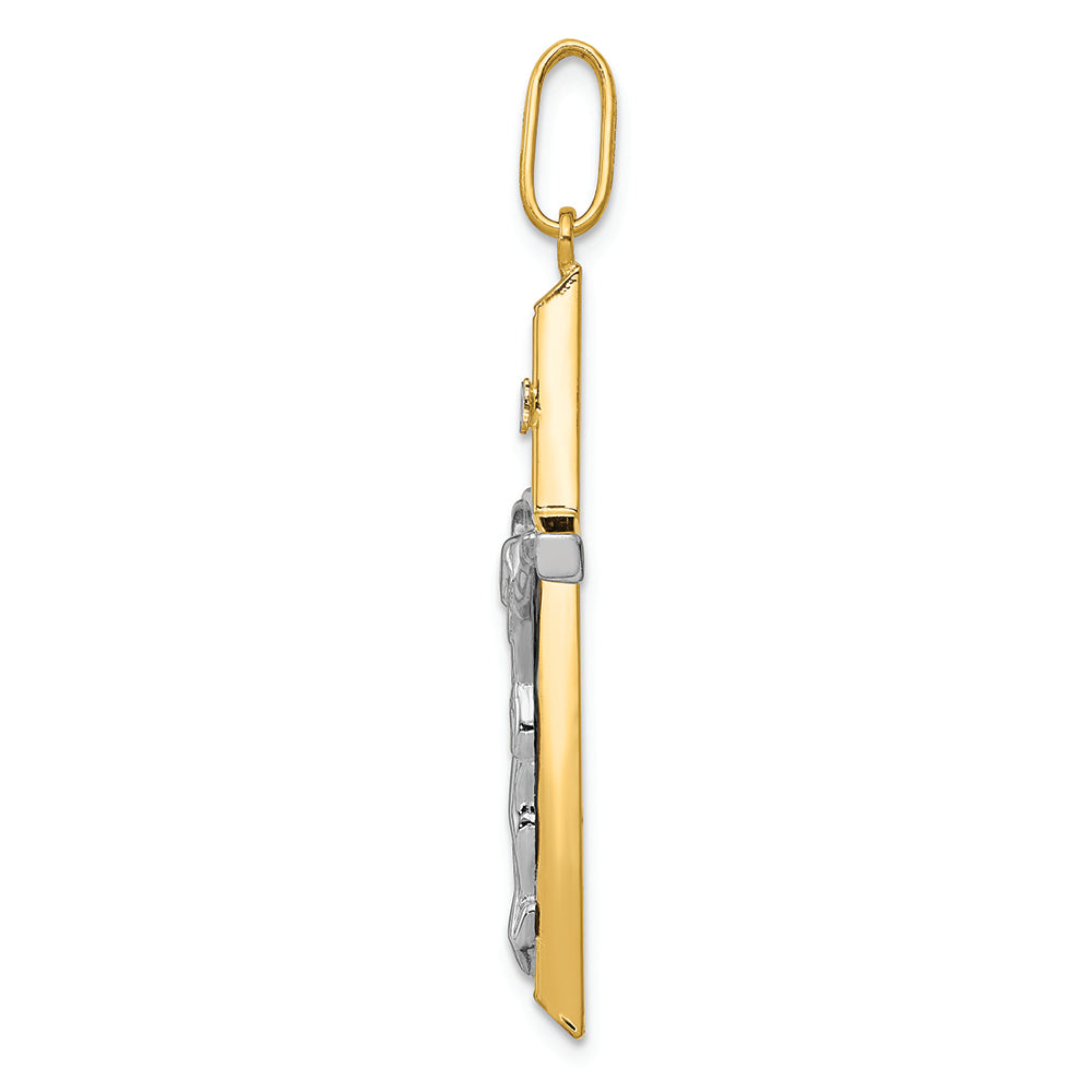 FJC Finejewelers 14k Two-tone Gold Crucifix Charm