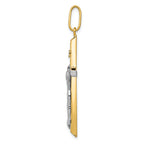 FJC Finejewelers 14k Two-tone Gold Crucifix Charm
