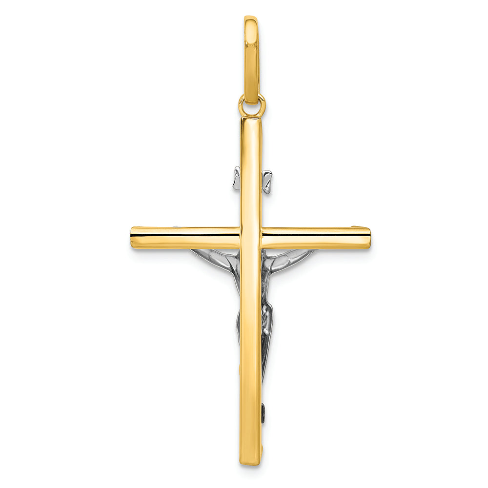 FJC Finejewelers 14k Two-tone Gold Crucifix Charm