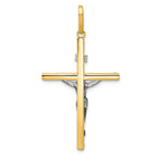 FJC Finejewelers 14k Two-tone Gold Crucifix Charm