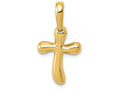 FJC Finejewelers 14k Yellow Gold Small Freeform Cross Charm