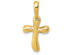 FJC Finejewelers 14k Yellow Gold Small Freeform Cross Charm