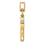 FJC Finejewelers 14k Yellow Gold Hollow Cross Charm
