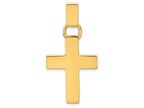 FJC Finejewelers 14k Yellow Gold Hollow Cross Charm