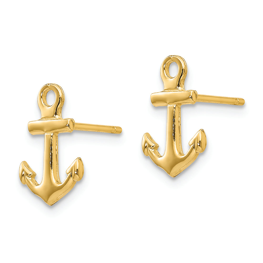 FJC Finejewelers 14k Yellow Gold Anchor Post Earrings