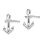 FJC Finejewelers 14k White Gold White Mini Anchor Post Earrings