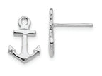 FJC Finejewelers 14k White Gold White Mini Anchor Post Earrings