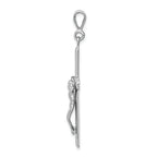 FJC Finejewelers 14k White Gold Crucifix Charm
