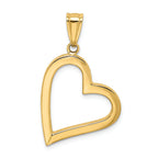 FJC Finejewelers 14k Yellow Gold Hollow Heart Charm