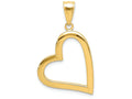 FJC Finejewelers 14k Yellow Gold Hollow Heart Charm