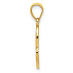 FJC Finejewelers 14k Yellow Gold Double Heart Charm
