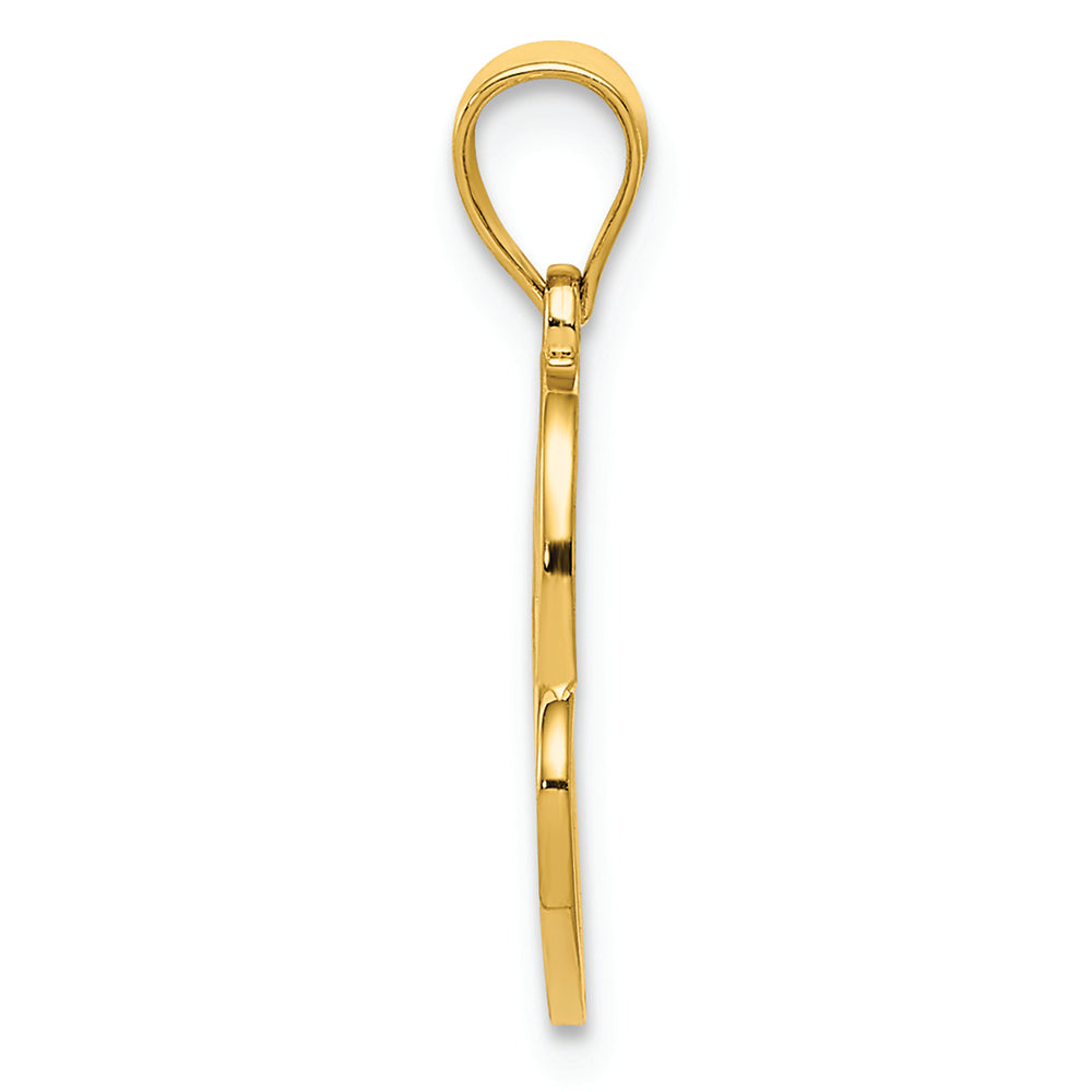 FJC Finejewelers 14k Yellow Gold Double Heart Charm