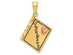 FJC Finejewelers 14k Two Tone 3d Moveable Sweetheart Book Charm