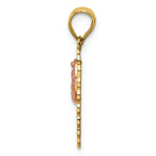 FJC Finejewelers 14k Two-tone Gold 15 Guadalupe Charm