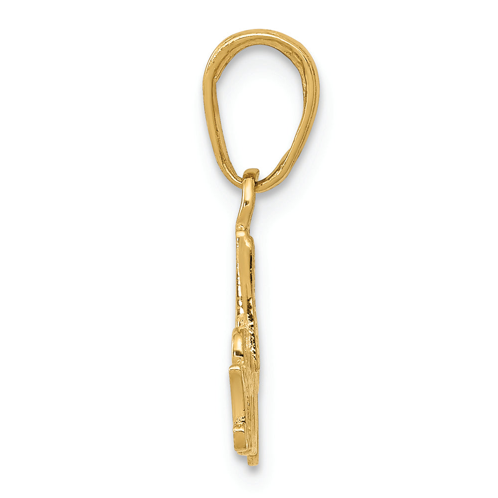 FJC Finejewelers 14k Yellow Gold #1 Mom Charm