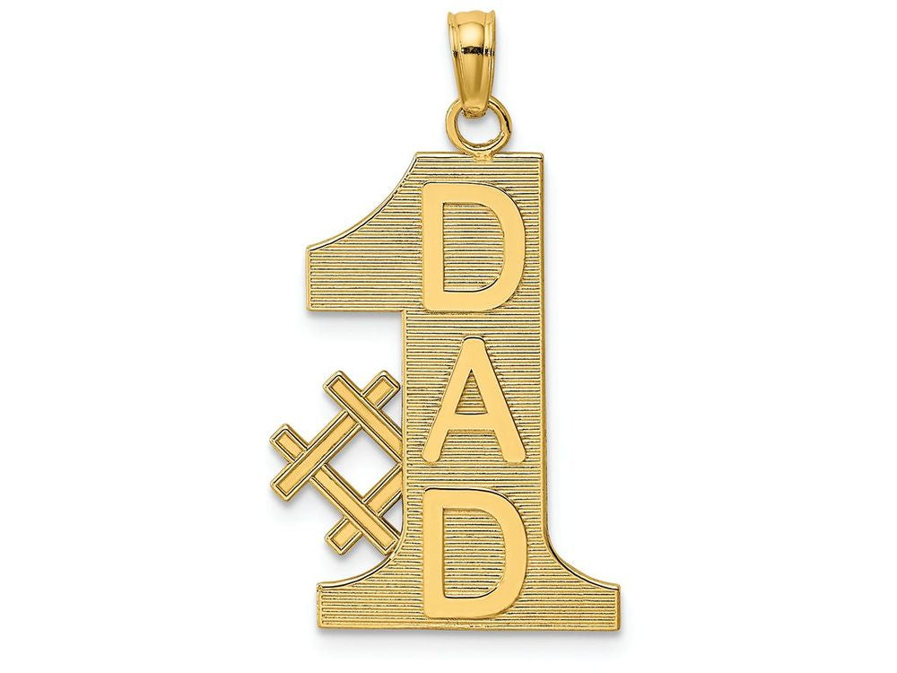FJC Finejewelers 14k Yellow Gold #1 Dad Charm