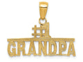 FJC Finejewelers 14k Yellow Gold #1 Grandpa Charm