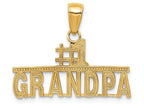FJC Finejewelers 14k Yellow Gold #1 Grandpa Charm