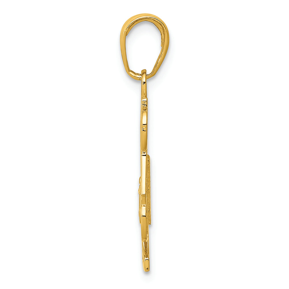 FJC Finejewelers 14k Yellow Gold #1 Dad Charm