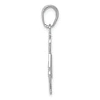 FJC Finejewelers 14k White Gold #1 Dad Charm