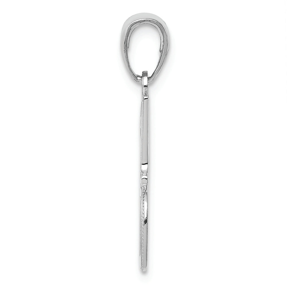 FJC Finejewelers 14k White Gold #1 Dad Charm