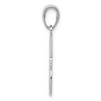 FJC Finejewelers 14k White Gold #1 Dad Charm