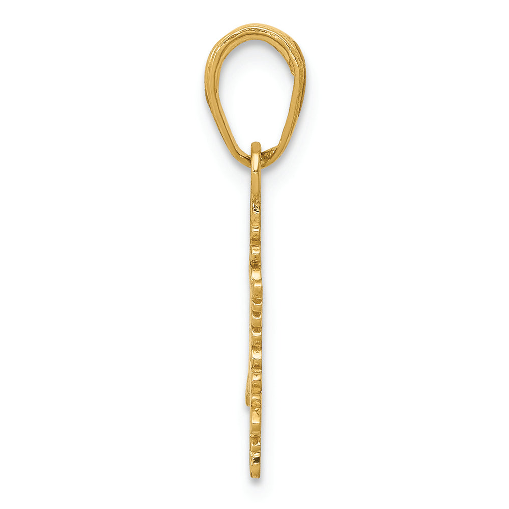 FJC Finejewelers 14k Yellow Gold Small Snowflake Charm