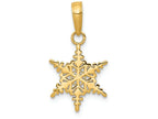 FJC Finejewelers 14k Yellow Gold Small Snowflake Charm