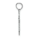 FJC Finejewelers 14k White Gold White Snowflake Charmcut-out Textured