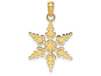 FJC Finejewelers 14k Yellow Gold Polished Snowflake Charm