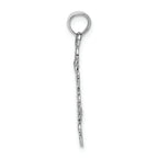 FJC Finejewelers 14k White Gold White Full Snowflake Charmcut-out Textured