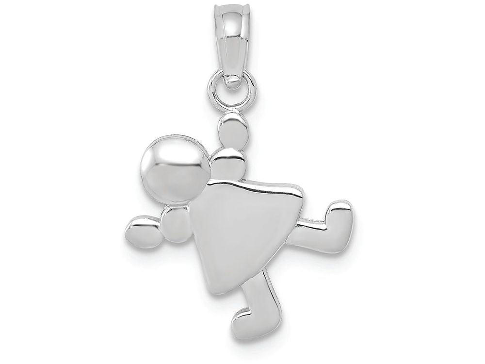 FJC Finejewelers 14k White Gold Little Girl Charm
