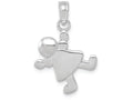 FJC Finejewelers 14k White Gold Little Girl Charm