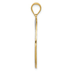 FJC Finejewelers 14k Yellow Gold with Rhodium Filigree Tree Of Life Charm